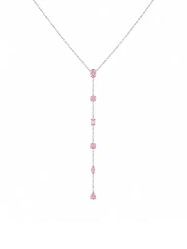 Wish Fine Jewelry 1.18ct Sapphire 18K Gold Lariat Necklace | Thumbnail 1 Wish Fine Jewelry 1.18ct Sapphire 18K Gold Lariat Necklace | Thumbnail 1