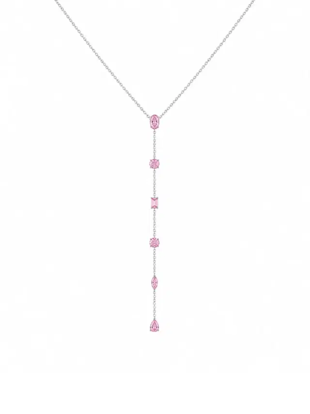 Wish Fine Jewelry 1.18ct Sapphire 18K Gold Lariat Necklace