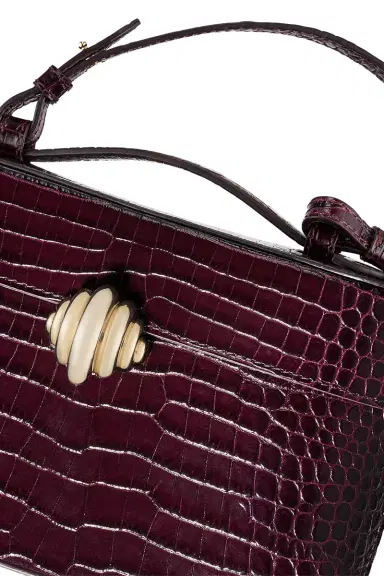 Aquazzura Belgravia Vanity Crossbody Bag - Plum Gold | Thumbnail 3
