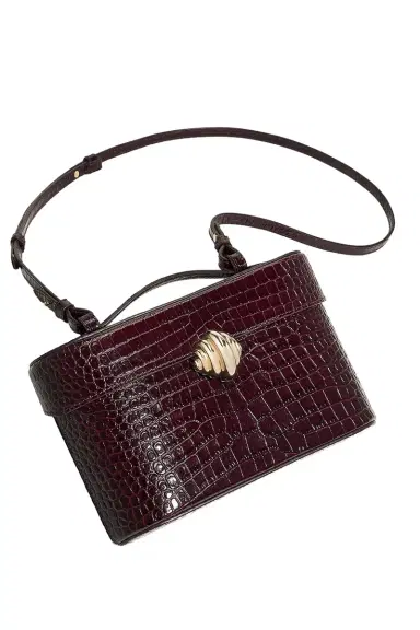Aquazzura Belgravia Vanity Crossbody Bag - Plum Gold | Thumbnail 4