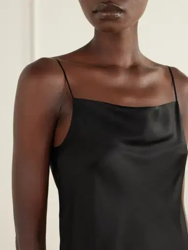 Carine Gilson Lace-trimmed Silk-satin Midi Dress | Thumbnail 5 Carine Gilson Lace-trimmed Silk-satin Midi Dress | Thumbnail 5