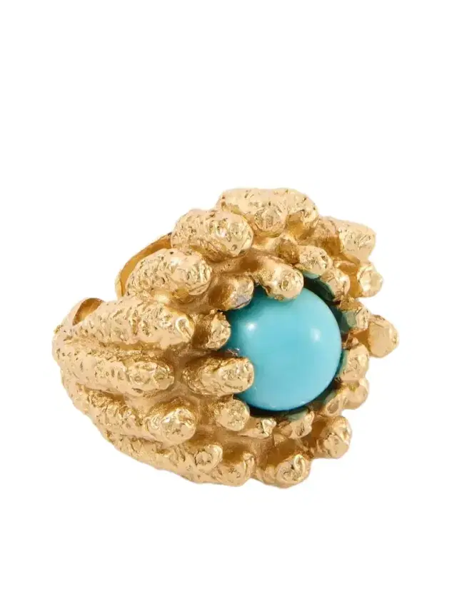 PAOLA SIGHINOLFI Lia 18-karat Gold-plated Pewter And Resin Ring