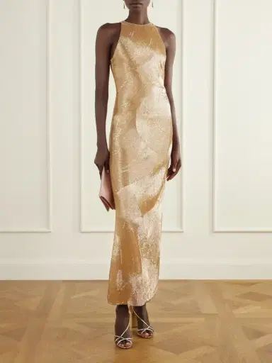 Clio Peppiatt Delphine Embellished Stretch-mesh Gown | Thumbnail 2