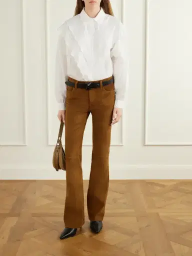 Frame The Rodeo Suede Flared Pants | Thumbnail 2