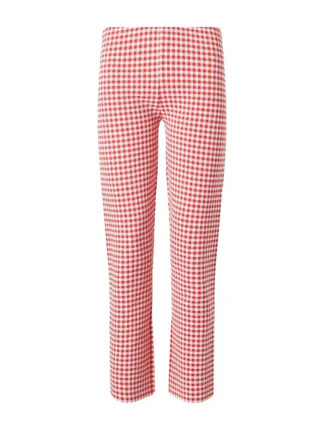 Posse Micah Checked Jersey Straight-leg Capri Pants
