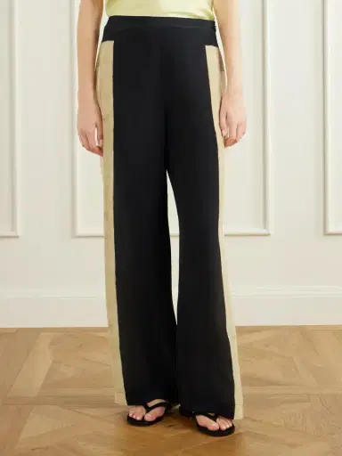 SIR. Sona Silk Crepe De Chine Wide-leg Pants | Thumbnail 3