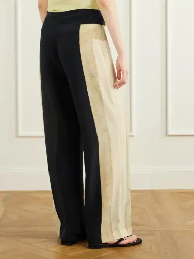 SIR. Sona Silk Crepe De Chine Wide-leg Pants | Thumbnail 4