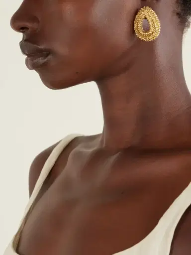PAOLA SIGHINOLFI Loop 18-karat Gold-plated Pewter Earrings | Thumbnail 2 PAOLA SIGHINOLFI Loop 18-karat Gold-plated Pewter Earrings | Thumbnail 2