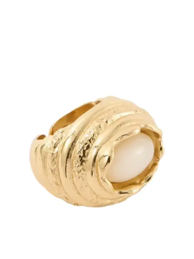PAOLA SIGHINOLFI Amanda 18-karat Gold-plated Pewter And Resin Ring