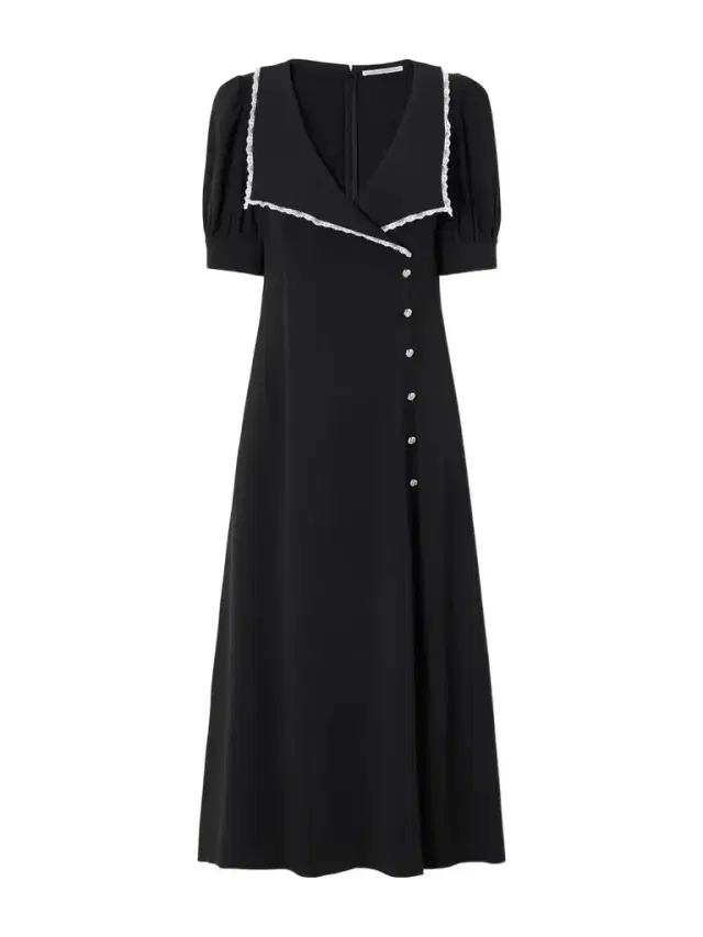 Alessandra Rich Lace-trimmed Crepe-cady Midi Dress