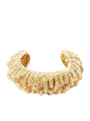 PAOLA SIGHINOLFI Bosco Textured 18-karat Gold-plated Pewter Bracelet | Thumbnail 1