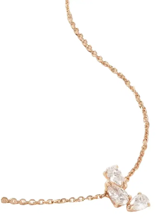 Repossi Serti Sur Vide 18-karat Rose Gold Diamond Necklace