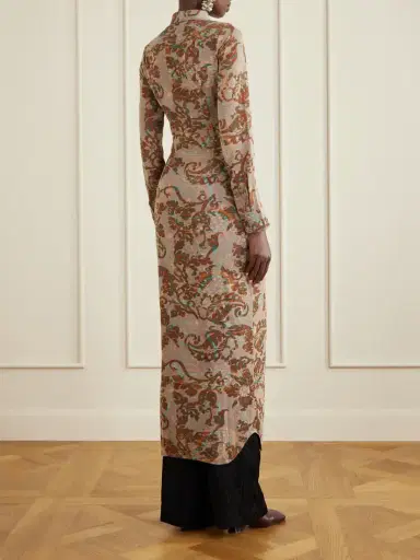Dries Van Noten Printed Jersey Maxi Dress | Thumbnail 4 Dries Van Noten Printed Jersey Maxi Dress | Thumbnail 4