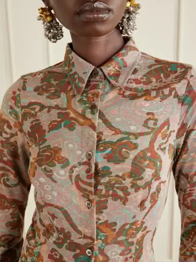 Dries Van Noten Printed Jersey Maxi Dress | Thumbnail 5 Dries Van Noten Printed Jersey Maxi Dress | Thumbnail 5