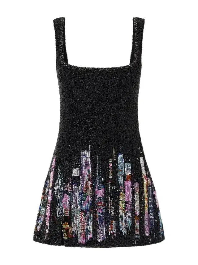 Clio Peppiatt Tokyo Embellished Stretch-mesh Mini Dress
