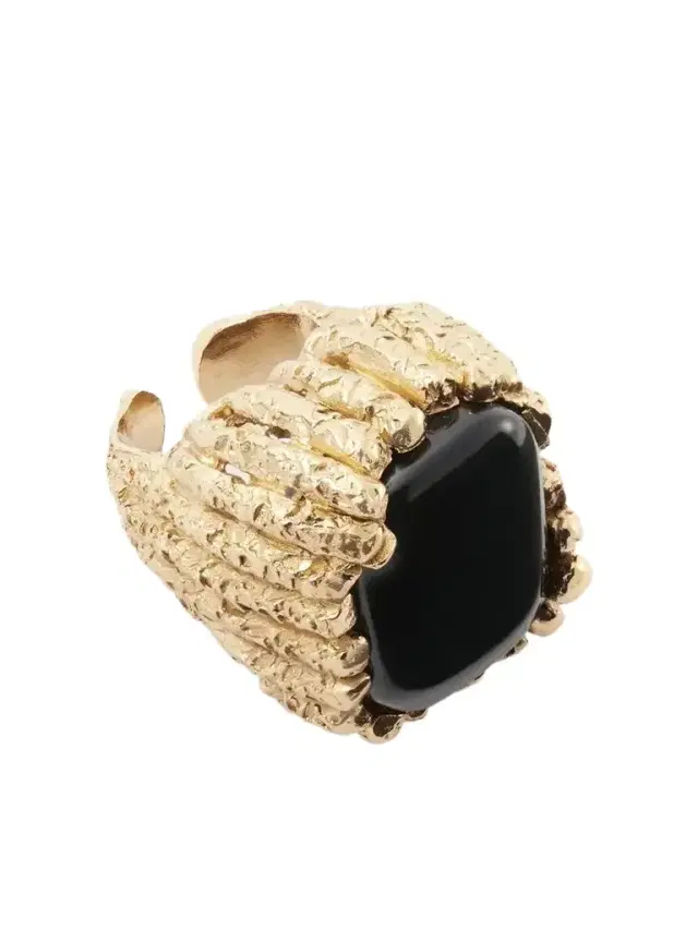 PAOLA SIGHINOLFI Bosco18-karat Gold-plated Pewter Resin Ring