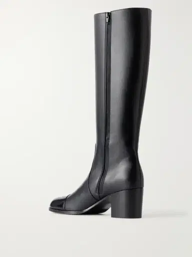 Valentino Garavani Zimmt 60 Leather Knee Boots | Thumbnail 3