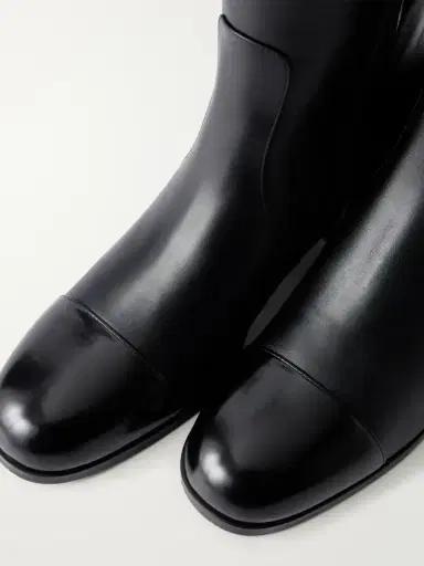 Valentino Garavani Zimmt 60 Leather Knee Boots | Thumbnail 5