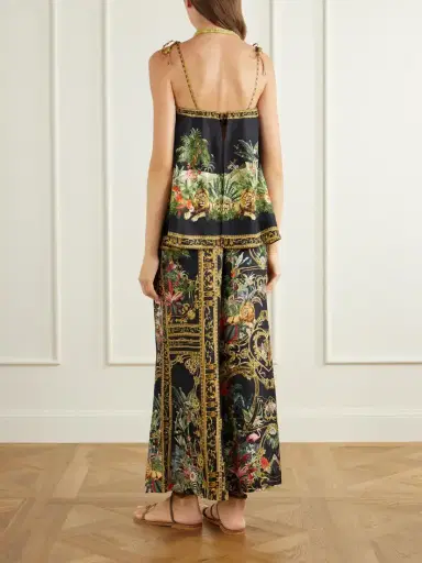 Camilla Crystal-embellished Printed Silk-satin Top | Thumbnail 3 Camilla Crystal-embellished Printed Silk-satin Top | Thumbnail 3