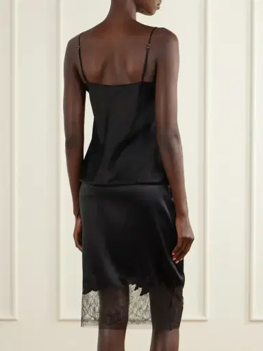 Carine Gilson Lace-trimmed Silk-satin Cami | Thumbnail 3 Carine Gilson Lace-trimmed Silk-satin Cami | Thumbnail 3