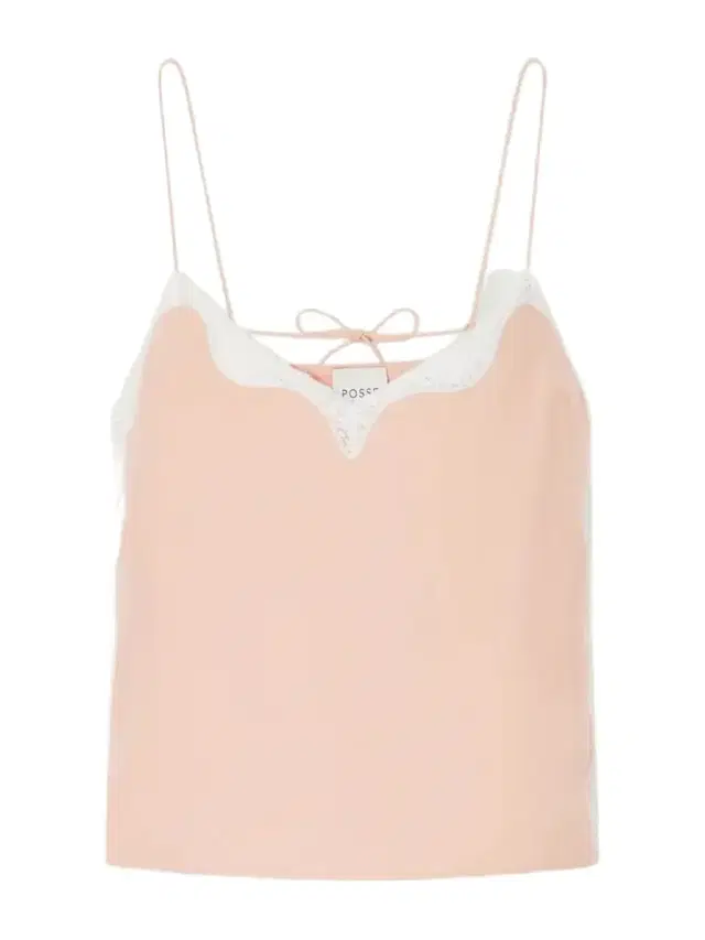 Posse Tabitha Lace-trimmed Tencel™ Lyocell Camisole