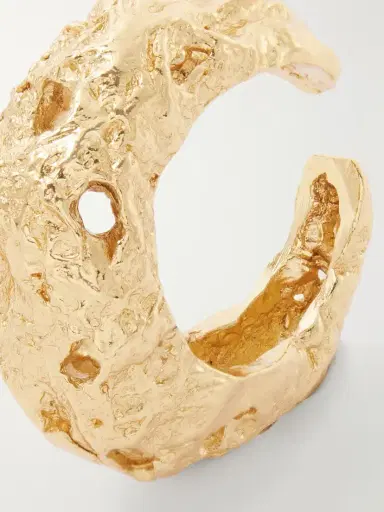 PAOLA SIGHINOLFI Galia Textured 18-karat Gold-plated Pewter Ring | Thumbnail 4