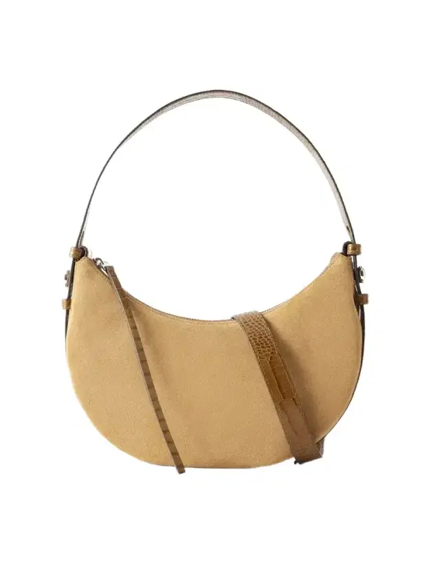 Romy Leather-trimmed Suede Shoulder Bag