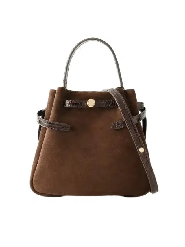 Tory Burch Romy Leather-trimmed Suede Bucket Bag