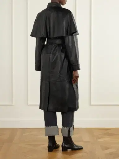 Sea Caitlin Belted Leather Trench Coat | Thumbnail 3