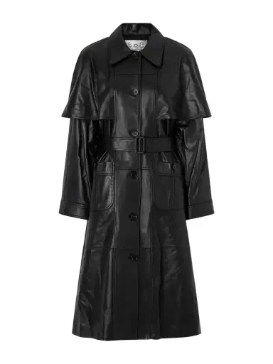 Sea Caitlin Belted Leather Trench Coat | Thumbnail 1
