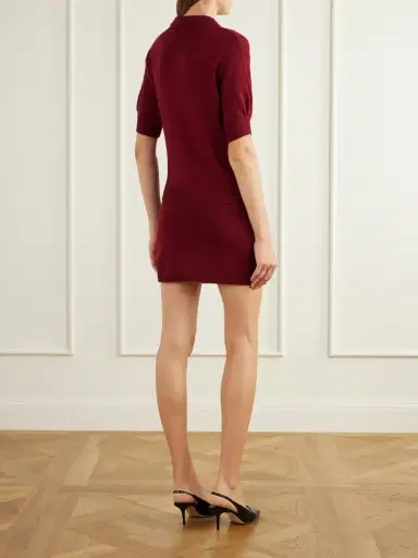 Alessandra Rich Open-knit Wool Polo Shirt | Thumbnail 4