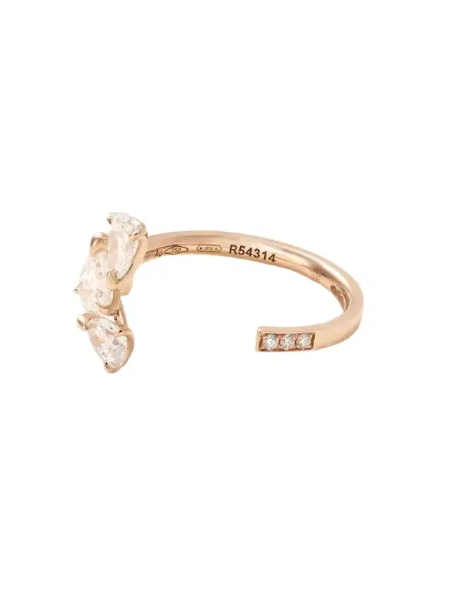 Repossi Serti Sur Vide 18-karat Rose Gold Diamond Ring