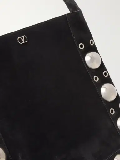 Valentino Garavani Nellcote Medium Fringed Studded Suede Shoulder Bag | Thumbnail 5