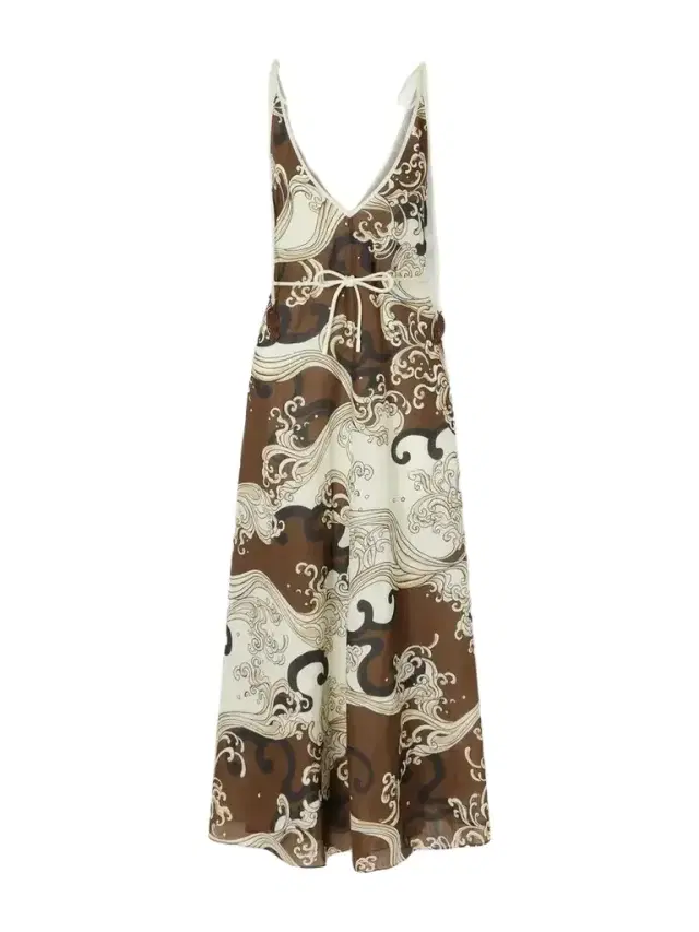 ALÉMAIS Otis Printed Ramie Midi Dress