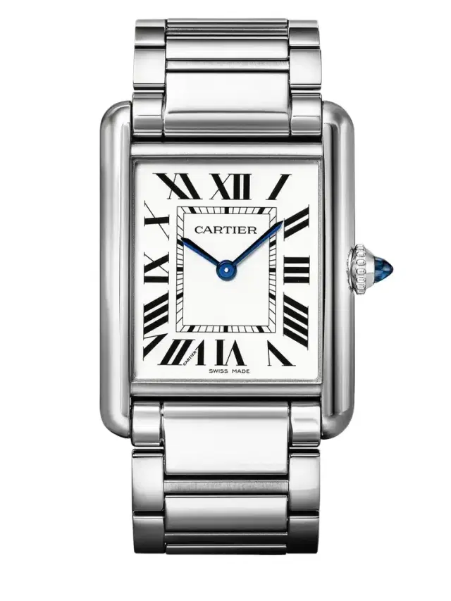 Cartier Tank Must Large Stainless Steel Watch