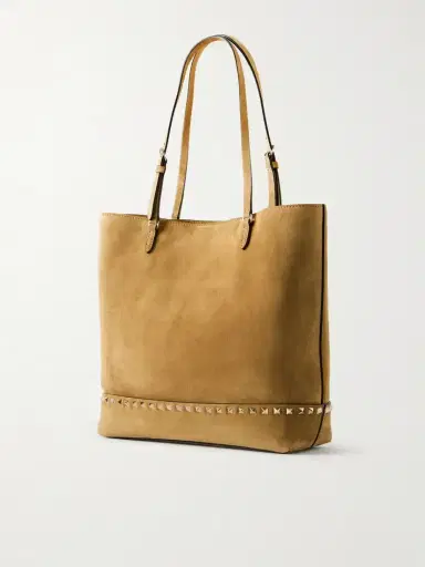 Valentino Garavani Rockstud Medium Suede Tote | Thumbnail 4