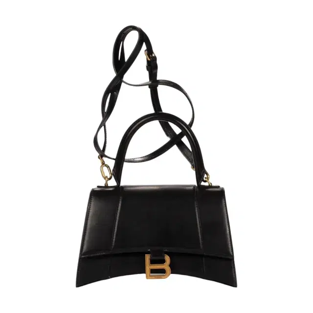 Balenciaga Balenciaga Small Hourglass Black Calfskin Leather Handbag by The Solist