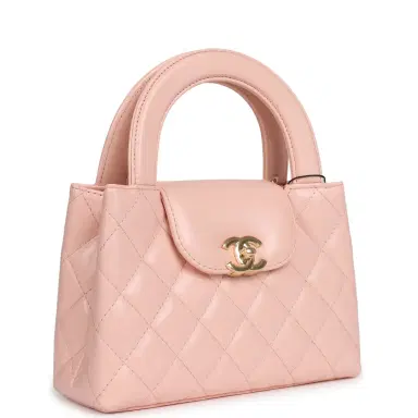 Chanel Chanel Small Kelly Shopper Pink Shiny Lambskin Gold Hardware | Thumbnail 2