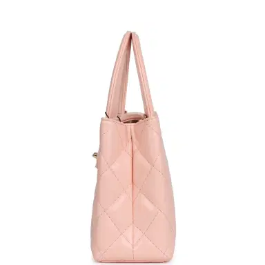 Chanel Chanel Small Kelly Shopper Pink Shiny Lambskin Gold Hardware | Thumbnail 3