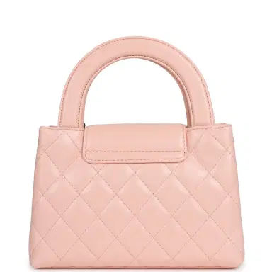 Chanel Chanel Small Kelly Shopper Pink Shiny Lambskin Gold Hardware | Thumbnail 4