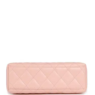 Chanel Chanel Small Kelly Shopper Pink Shiny Lambskin Gold Hardware | Thumbnail 6