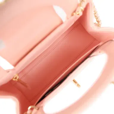 Chanel Chanel Small Kelly Shopper Pink Shiny Lambskin Gold Hardware | Thumbnail 8