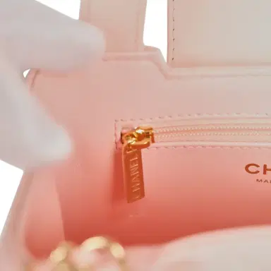 Chanel Chanel Small Kelly Shopper Pink Shiny Lambskin Gold Hardware | Thumbnail 10