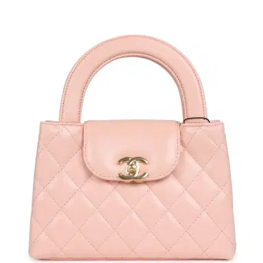 Chanel Chanel Small Kelly Shopper Pink Shiny Lambskin Gold Hardware | Thumbnail 1