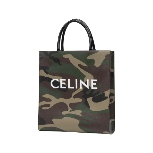 Celine Celine Camouflage Khaki Canvas Medium Vertical Cabas Tote Bag by The Solist