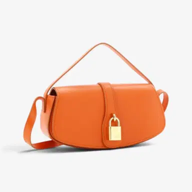 Celine Celine Tabou Orange Calfskin Smooth Leather Clutch Crossbody Bag by The Solist | Thumbnail 2