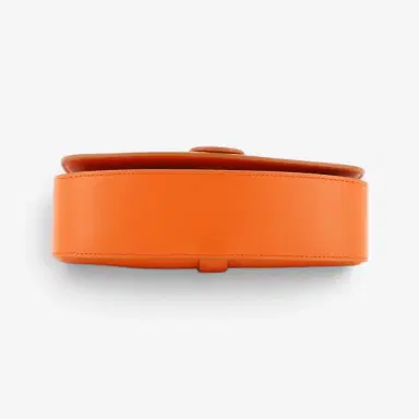 Celine Celine Tabou Orange Calfskin Smooth Leather Clutch Crossbody Bag by The Solist | Thumbnail 4
