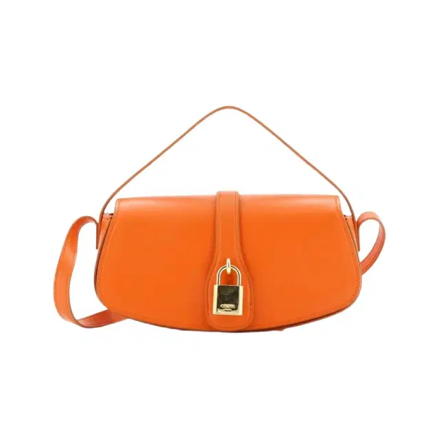 Celine Celine Tabou Orange Calfskin Smooth Leather Clutch Crossbody Bag by The Solist