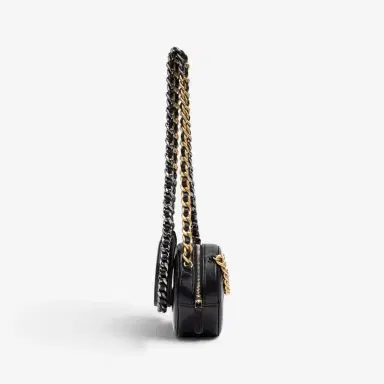 Chanel Chanel Black Large Quilted Lambskin 19 Round Chain Small Clutch Bag by The Solist | Thumbnail 3 Chanel Chanel Black Large Quilted Lambskin 19 Round Chain Small Clutch Bag by The Solist | Thumbnail 3