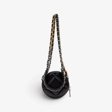 Chanel Chanel Black Large Quilted Lambskin 19 Round Chain Small Clutch Bag by The Solist | Thumbnail 5 Chanel Chanel Black Large Quilted Lambskin 19 Round Chain Small Clutch Bag by The Solist | Thumbnail 5